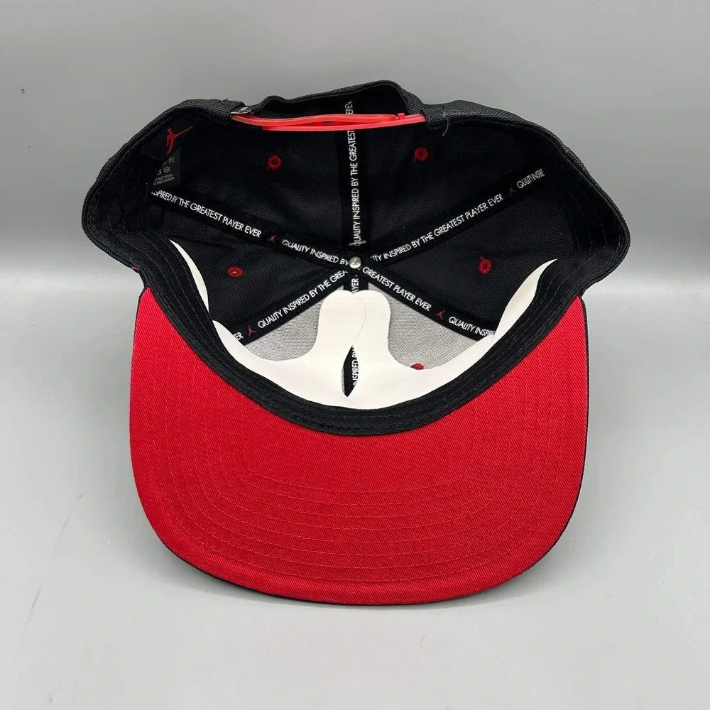 Air Jordan Hat Men Black Red Embroidered Jumpman Snap Back Cap New